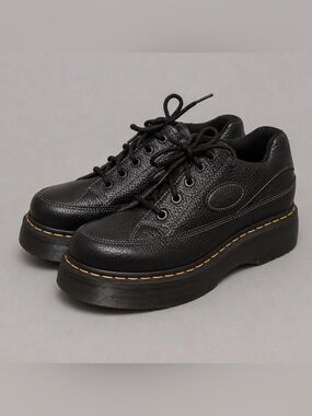 Dr. Martens Buzz 5-Eye Leather Platform Shoes